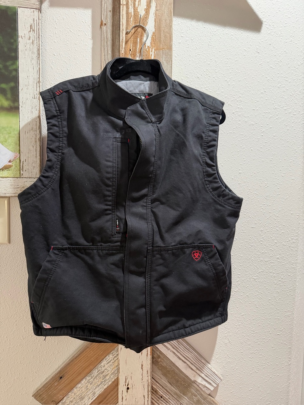 Ariat FR Men's Black Quilted Utility Vest - Ariat